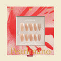 Dots polka dot oval press-on nails