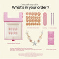 Additional view of Cream Nova press-on nails